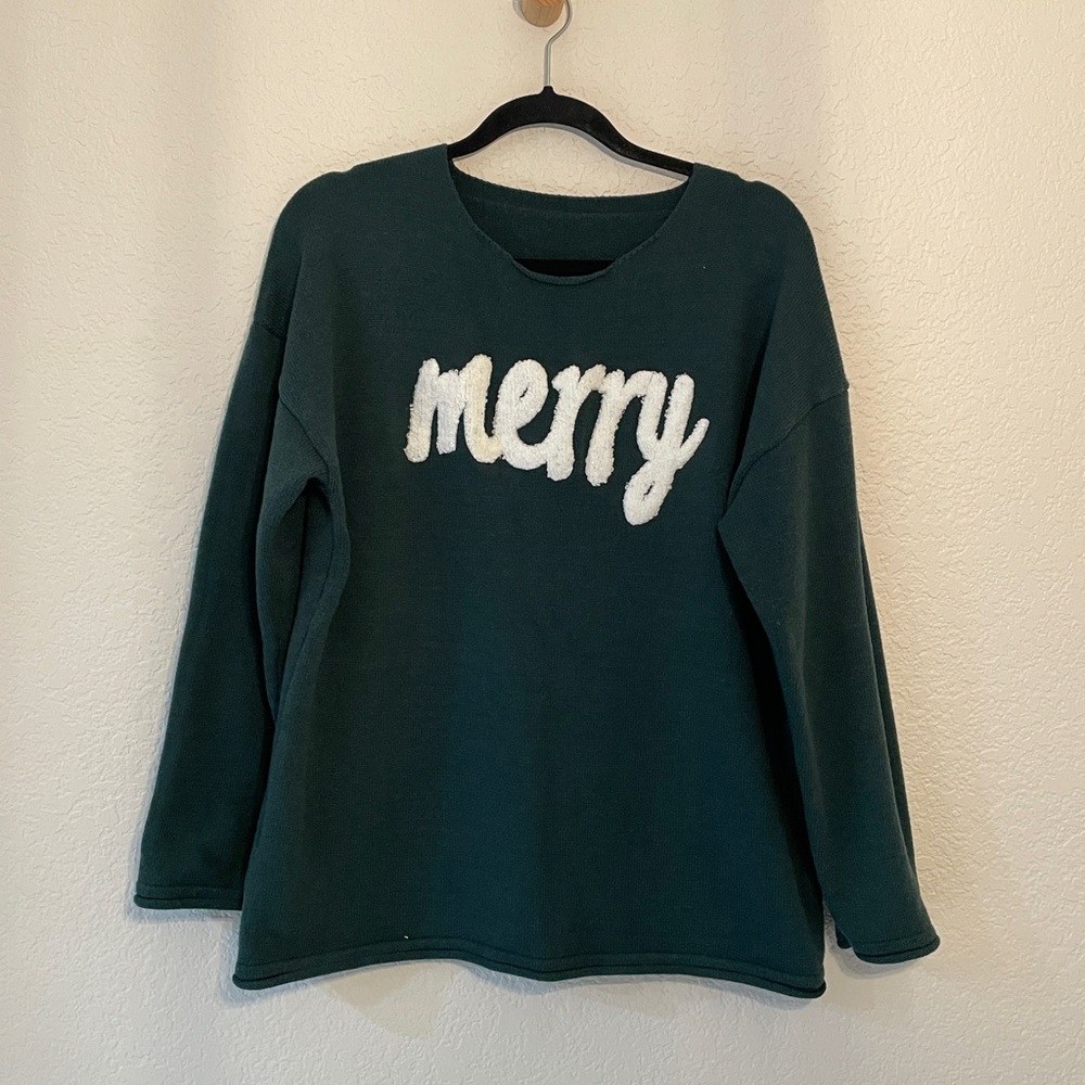 Green 'Merry' Sweater